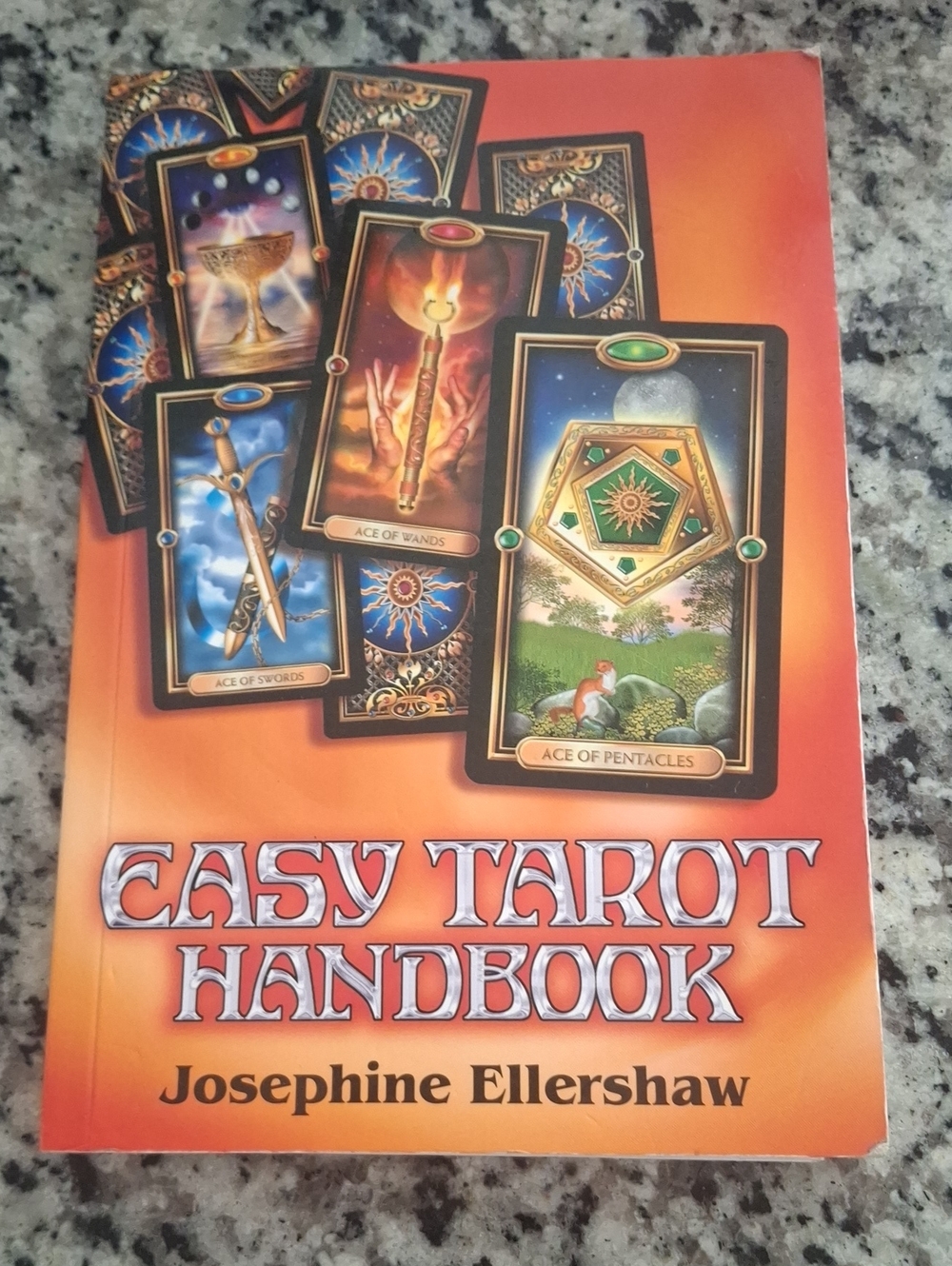 Easy Tarot Handbook by Josephine Ellershaw - Orange Tarot Guide